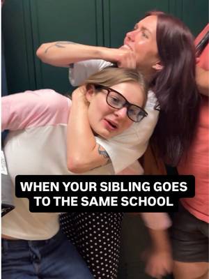 someone make this a tv show @sara rooney #americanhighshorts #highschool #Siblings #sisters #highschool 