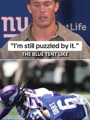 Jaxson Dart expresses confusion about how often he enters the medical tent after getting hit. #JaxsonDart #NYGiants #Giants #OleMiss #NFL 