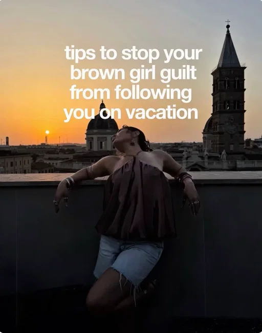 The hardest thing I packed for Italy wasn’t my suitcase. It was my guilt.  For so many brown girls, the guilt doesn’t disappear just because we booked the trip. We feel guilty for resting. For spending money on experiences. For doing “nothing.” For not being productive. For enjoying a life our parents never had. But here’s what I’m learning: You don’t have to earn your rest. You don’t have to justify your joy. And you don’t need permission to experience the life you’ve worked so hard to build. Travel isn’t just about seeing new places. It’s about expanding your perspective, reconnecting with yourself, discovering your identity, and proving that your life can be bigger than the beliefs you grew up with So, enjoy that trip guilt-free.  Be present. Try something unfamiliar. Slow down. Take it all in. Because one day, this version of you will be the answer to a younger version’s prayers.  #BrownGirlHealing #ImmigrantDaughter #MindsetShift #girlstrip #adviceforwomen 