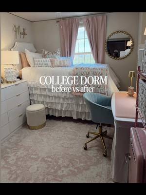 Had the best time making this dorm into a cozy home w/ my girl 🤍 (and lots of help from my husband too!) we love her beyond!!  all dorm 🔗’s are in my LTK! #collegedorm #dorm #dormlife #homedecor #girlythings