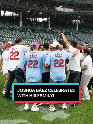 It takes a village ❤️ More than 30 family and friends were waiting to celebrate with Joshua Báez after his historic MLB debut! #cardinals #MLB #debut #family 