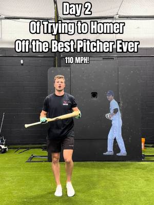 Day 2 of Trying to Hit a Homerun off the Best Pitcher Ever
