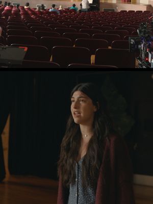 behind the scenes of Sophie's audition in #DontSayGoodLuckNetflix