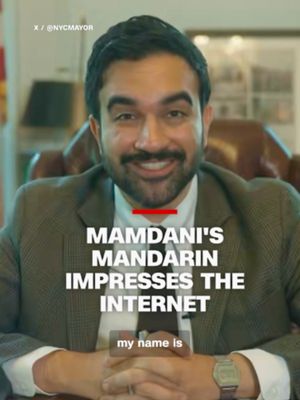 People are reacting online to New York City Mayor Zohran Mamdani speaking Mandarin in a video posted on social media. The video draws attention to a lottery his administration created, in partnership with the Theatre Development Fund, to give high school students free tickets to Broadway shows.
