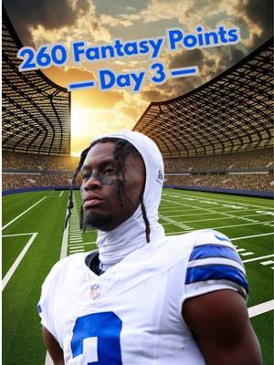 Trying to score 260 fantasy football points: Day 3 #acshear #nflfilter #260fantasypoints #TikTokCampaign #americanfootball 
