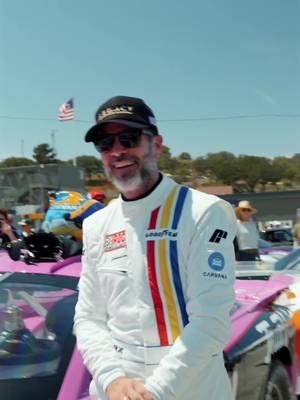 I CANT STOP SMILING! What a finish #iroc #racing #montereycarweek #jimmiejohnson 