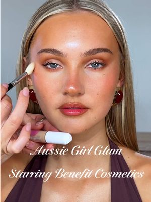 THE AUSSIE GIRL GLAM starring the NEW @Benefit Australia & NZ POREfessional Concealer ✨ PRODUCT BREAKDOWN ↓ 💦 Hydro Pop ✨ The POREfessional Concealer 6W — conceal + brighten 21W — contour 🤎 Hoola Bronzer Deep — eyes + lips Medium — set the contour 🖤 BADgal BANG! Mascara 🤎 Precisely, My Brow Pencil — 3.75 ✨ 24-Hour Brow Setter 🌹 Pocket Pal — Original Rose #ad #BenefitCosmetics #AussieGirlGlam 