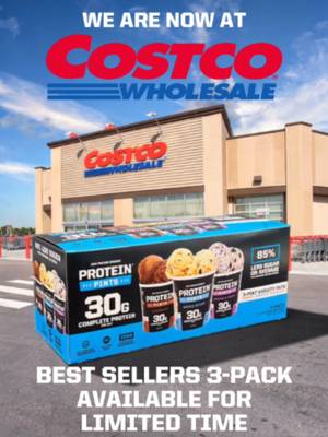 ATTENTION TEXAS: your Costco run just got a lot better🤠 Protein Pints have officially landed at @costco in ALL Texas locations for a limited time! Our Costco 3-pack comes loaded with the favorites: 🍪 Cookie Dough 🥛 Cookies & Cream 🍫 Chocolate Go find us in the freezer aisle and stock up while you can. Everyone outside of Texas: this is your sign to start texting every Texan in your contacts. Help us make some noise in Texas and maybe we’ll be invading your Costco freezer next. 👀🍦 #ProteinPints #Costco #CostcoFinds #TexasCostco #ProteinIceCream