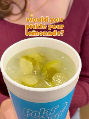 trust us on this one 🥒🍋 would you try pickle lemonade? #polarpop #picklelemonade #circlek #gasstation 