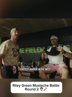 Six Pack Founder @andrewgrayson22 gets the KING of mustaches to chop up a fresh stash w/ Riley Green @rileyduckman