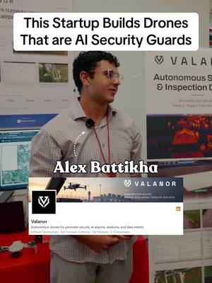 Startup founder pitches drones that act like security guards for perimeters. #startup #founder #venturecapital #business #defensetech 