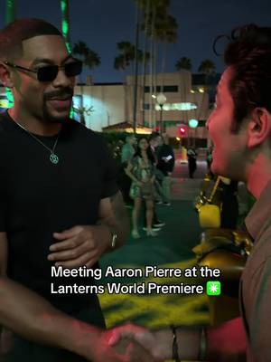 Meeting Aaron Pierre at the Lanterns World Premiere with my bro @RAYHEADLINES ✳️ Aaron crushed it as John Stewart and I can’t wait to see more! @HBO Max @Lanterns #Lanterns #HBOMax #dcu #aaronpierre #blurayangel 