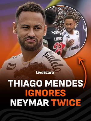 Thiago Mendes refused to shake Neymar's hand before Vasco vs Santos, but it all started when he injured Neymar with a terrible tackle during PSG vs Lyon in 2020 😭⚔️ #neymar #thiagomendes #santos #vasco #psg 