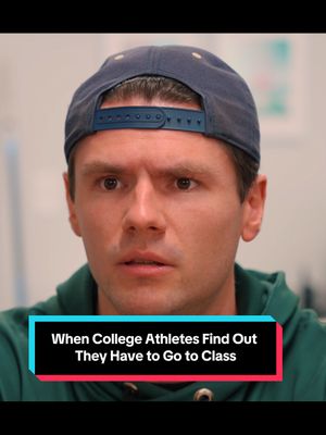 When College Athletes Find Out They Have to Go to Class #comedy #collegelife #scriptedcomedy #fullride #d1athlete