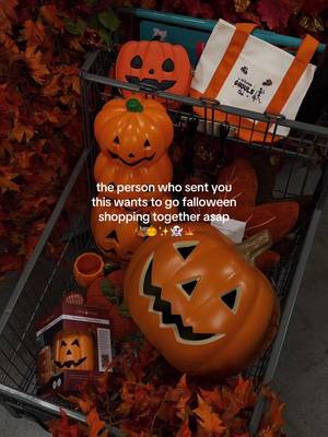 Who’s ready to escape the heat and go falloween shopping in the air conditioning at @At Home?! 🛒✨🍂🎃 #AtHomePartner You can use code “AHAJ8” online or in store for 15% off your purchase when you do! The heat index here has been over 100 degrees for far too long, so it was the perfect time to head to my local At Home store and peruse the aisles of Halloween and fall decor! 🍂 I found SO many goodies and had a very happy shopping cart (one of the employees even told me that she and her coworker thought I must be fun because my cart looked fun hehe 🛒🎃🍁). I can’t wait to decorate my home with the finds, which I’ll be sharing with you soon too. 👀 What would have come home with you?! I’m most excited about my new fall leaf garlands, pumpkin wax warmer, and fall leaf pillows! 🍁 #summerween #falloween #fallismyfavorite #fallshopping halloween shopping, Halloween is everyday, Halloween is cool, Halloween girl, fall girl, shopping trip, fall home decor, Halloween home decor