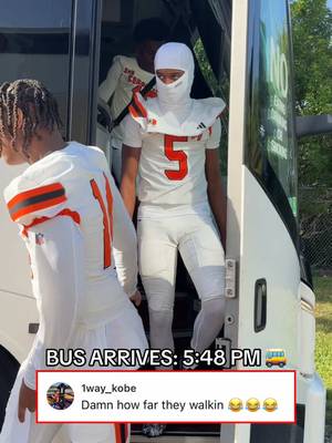 They kept walking. From the bus to THE FIELD 🤣🚶 #football #highschoolfootball #floridafootball #blurrr #highlight