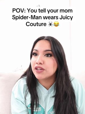 POV: You tell your mom Spider-Man wears Juicy Couture 🕷️😂 #mexicanmom #mexicanmoms #spiderman #comedyskit 