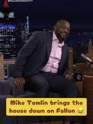 Former Steeler HC Mike Tomlin hilariousy relived some of his most famous viral moments with Jimmy Fallon 🤣 (via @FallonTonight) #nfl #steelers #steelersnation #comedy #nflfootball 