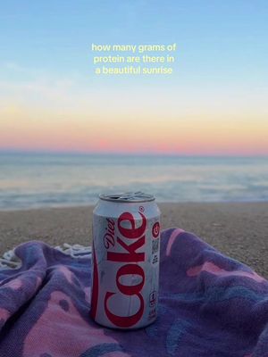 prioritizing my daily intake of awe & whimsy @caro ❀⋆˚✿｡ #dietcoke #sunrise 