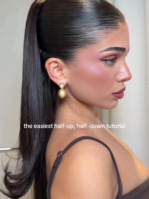 you’ll NEVER catch me doing a basic half-up, half-down…😍 #hairstyletutorial 