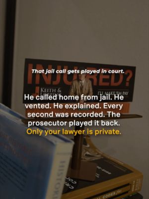 A jail call isn't private. Calls and visits can be recorded and later used as evidence. Don't vent, explain, or discuss your case from behind bars. Your lawyer is the person you should be talking to about your defense. Save this and share it with someone who needs to know. #CriminalDefense #JailCalls #TexasLaw #WestTexas #KeithAndLorfing #LegalTips