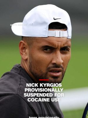 Australian former Wimbledon finalist Nick Kyrgios has been provisionally suspended by the International Tennis Integrity Agency after testing positive for cocaine.