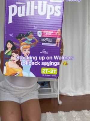 A cart full of royalty-approved essentials 👑​ Disney™ Princess Pull-Ups® designs are only at @Walmart, and they're on Rollback right now! ​#PullUps #Walmart