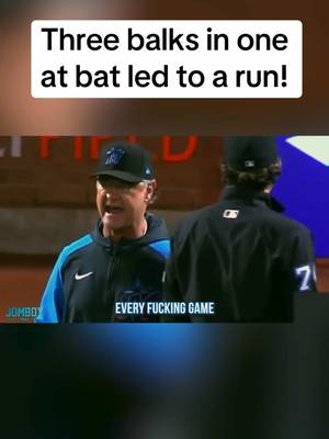 Pitcher lost his mind at the umpire after three balk calls in one at bat  #baseball #breakdown #sports #marlins #mets 