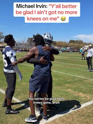 Michael Irvin trash talking the Cowboys DBs 😅 (via @Michael Irvin, @The White House w/ Mike Irvin) #nfl #football #cowboys #michaelirvin 