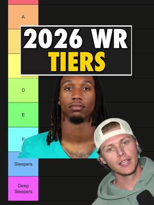 My fantasy football WR Tiers #football #TikTokCampaign #fantasyfootball #fantasyfootballadvice #nflfantasy 