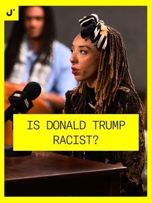 Is Donald Trump racist? @The Officer Tatum and @hair.soup discuss #donaldtrump #racism #officertatum #surrounded #jubilee 