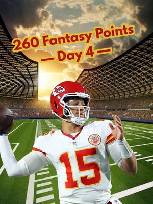 Trying to score 260 fantasy football points: Day 4 #acshear #fantasyfootball #260fantasypoints #nflfilter 