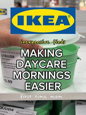 Daycare mornings are about to get BUSY 😅 so I’m getting prepared with these inexpensive IKEA finds to make breakfast, lunch + 2 snacks a little easier! 🥹 #IKEACanadaPartner Everything I used 👇 🍱 IKEA 365+ glass food containers — meal prep + storing meals and snacks 🫙 KORKEN jars — keeping pasta + dry snacks fresh and organized 🏷️ FÖNSTERFIKUS labels — reusable labels for my KORKEN jars 🧁 BAKTIDER muffin mold — meal-prepping egg bites + mini muffins 🍽️ KALAS plates — easy, kid-friendly breakfast plates 🥕 PRUTA food containers — perfect sizes for puffs, fruit, hummus, chia pudding + veggies 🍝 ANNONS 5-piece cookware set — affordable cookware for quick meals like our one-pot dino pasta 🥡 UTBJUDA stackable lunch box — keeps his lunch separated and ready for daycare Save this for daycare prep! 🫶 #DaycarePrep #ToddlerMeals #MomHacks #FirstTimeMom @IKEACanada 