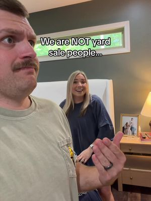 We can’t be the only ones who feel this way 😅 Follow me on @Vinted @shelbyreese and start selling! #shelbanddyl #yardsale #ad 