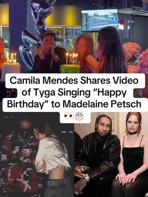 Camila Mendes gave fans a little peek at Madeleine’s birthday celebration. The actress shared a video of Tyga singing “Happy Birthday” to Madeleine, capturing a sweet moment from the festivities. 🎂✨