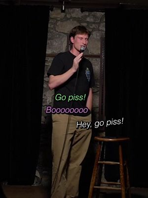 Most annoying heckler I’ve ever dealt with 🤷🏼‍♂️ #crowdwork #heckler #canadian #guelphontario 