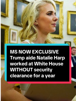 Trump’s closest aide, Natalie Harp, declined multiple times over more than a year to seek a routine security clearance normally obtained by West Wing staffers to work at the White House, according to two people familiar with the matter.  Jake Traylor has the EXCLUSIVE reporting. #news  #NatalieHarp #WhiteHouse  #Trump 