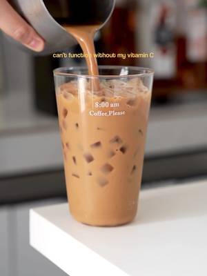 Reminder to take your vitamin C ( coffee) today 🙂‍↔️ #fyp #coffee #foryou #icedcoffee #homecafe 