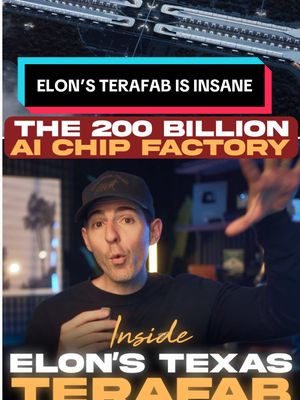 Elon is creating the largest building in human history (Terafab) #ai #techtok #technology #artificialintelligence #elonmusk 