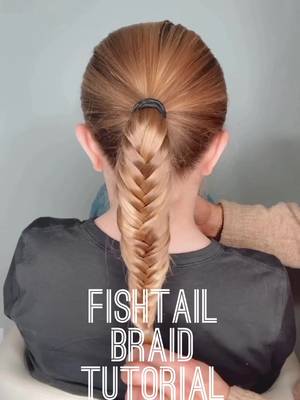 Fishtail braid tutorial #hairtutorial #hairstyle 