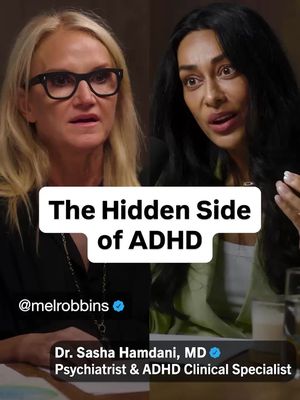 When Dr. Sasha Hamdani explained these symptoms of ADHD, everything clicked for me. In this episode of The Mel Robbins Podcast, @Sasha Hamdani MD, a board-certified psychiatrist and leading expert on ADHD, explains why ADHD is so much more than difficulty paying attention. Listen now! 🎧 “The ADHD Doctor: How to Focus, Stop Procrastinating, Manage Your Emotions, & Feel in Control”