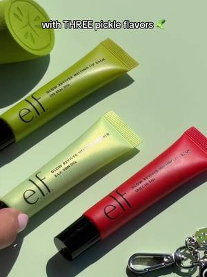 take your pick-le of three NEW Glow Reviver Melting Lip Balms in The Real Dill 🥒 e.l.f. Von Dill 💚 and Spicy Lil Dill 🌶️ available NOW on TikTok Shop! #pickletok #elfcosmetics #eyeslipsface #lipbalm 