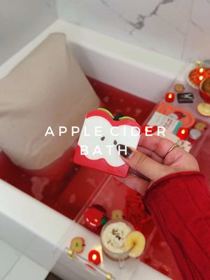 Run a apple cider bath with me🍎🍂🛁🍁🧼 #asmr #fall #aesthetic #satisfying #bath  twilight bath, autumn vibes, halloween, asmr sounds, amazon finds, cozy home, spa, relaxing, bubble bath