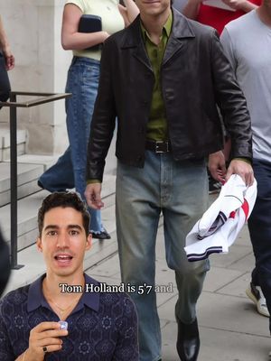 Tom Holland is 5'7 (same as me) and he's out-dressing guys with a foot on him. 4 style tips for short guys 👇 #tomholland #mensfashion #shortking 