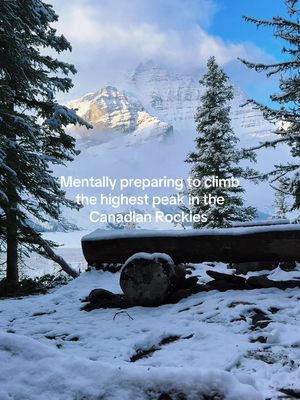 At the base of Mt Robson  #mountaineering #mountains #Hiking 