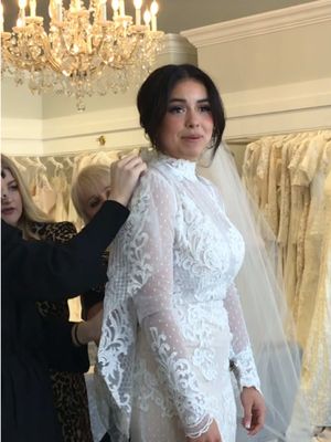19-year-old me, saying yes to the dress. 🤍 I’ve been looking back at all the versions of myself over the last seven years. So many chapters. So many memories. So much life. Every version of her brought me here.