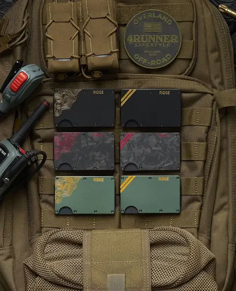 We took the Ridge Wallet to higher ground. Titanium and forged carbon, mapped to the landscape. Meet the Terrain Summit Series.