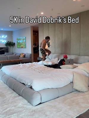 Day 241: Running a 5k in @DAVID DOBRIK bed