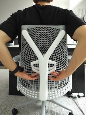 $1500 Herman Miller Sayl office chair upgrade. Worth it? #asmr #satisfying #hermanmiller #sayl #aesthetic