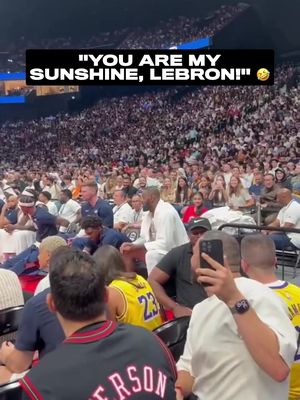These LeBron fans really went for it to try to get his attention 🎵👑 (via @Visit Abu Dhabi) #lebron #lebronjames #basketball 